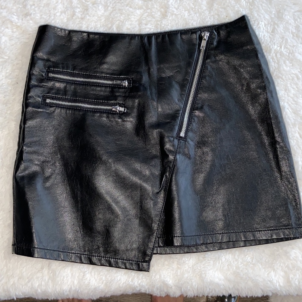 Black Leather Skirt